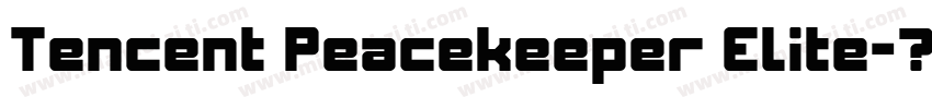 Tencent Peacekeeper Elite字体转换